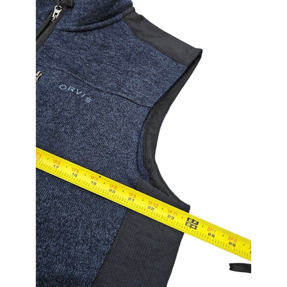 Orvis Mens XL Vest Fishing Full Zip Better Sweater Blue Outdoor Wear Trout Hunt - Picture 5 of 13